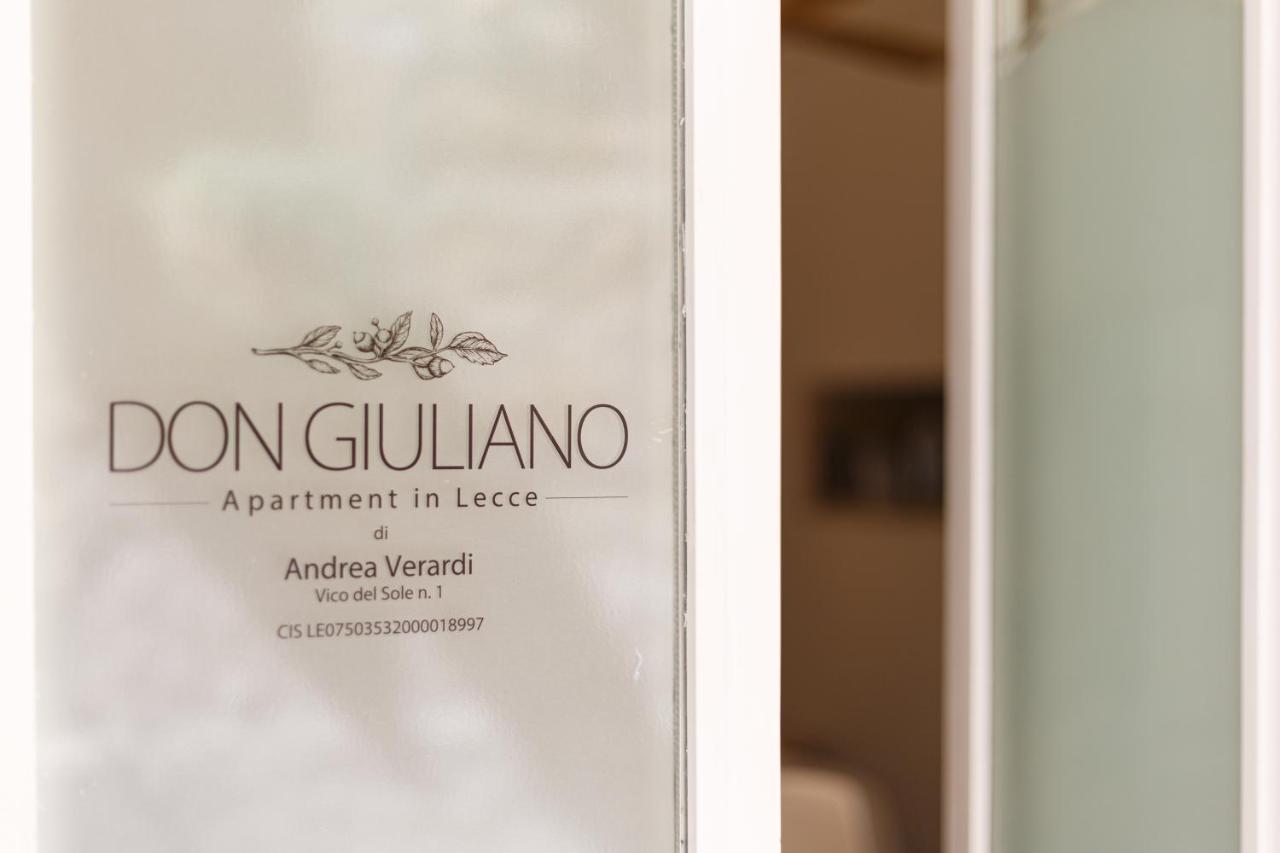 Apartment Don Giuliano Centro Лечче Экстерьер фото